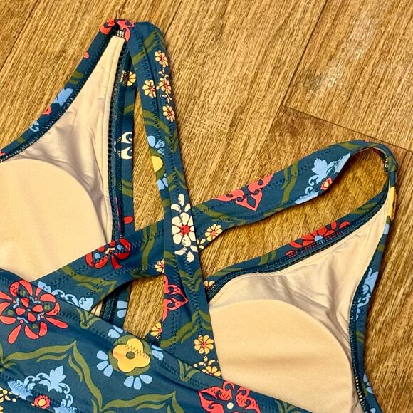 A Pea in the Pod Maternity Floral Tankini Two-Piece Swimsuit Set Size Small - Picture 9 of 13